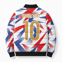 Custom France National Football Bomber Puffer Jacket Flag-Inspired Graphics - Wonder Print Shop