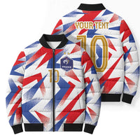 Custom France National Football Bomber Puffer Jacket Flag-Inspired Graphics - Wonder Print Shop