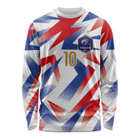 Custom France National Football Long Sleeve Shirt Flag-Inspired Graphics - Wonder Print Shop