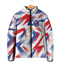 Custom France National Football Padded Jacket Flag-Inspired Graphics - Wonder Print Shop