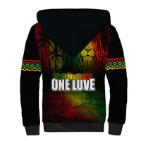 King of Reggae Sherpa Hoodie Jamaican Reggae One Love - Wonder Print Shop