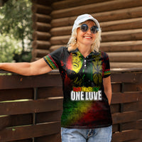 King of Reggae Women Polo Shirt Jamaican Reggae One Love - Wonder Print Shop