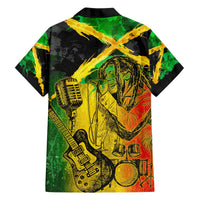 Jamaican Reggae Singer Hawaiian Shirt B-Marley Reggae Grunge - Wonder Print Shop
