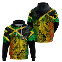 Jamaican Reggae Singer Hoodie B-Marley Reggae Grunge - Wonder Print Shop
