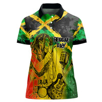 Jamaican Reggae Singer Women Polo Shirt B-Marley Reggae Grunge - Wonder Print Shop