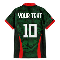 Custom Bangladesh Cricket Family Matching Mermaid Dress and Hawaiian Shirt The Tigers Green-Red Glory
