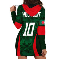Custom Bangladesh Cricket Hoodie Dress The Tigers Green-Red Glory