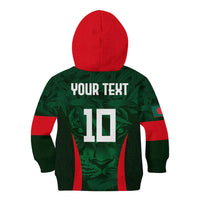 Custom Bangladesh Cricket Kid Hoodie The Tigers Green-Red Glory