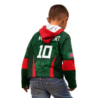 Custom Bangladesh Cricket Kid Hoodie The Tigers Green-Red Glory