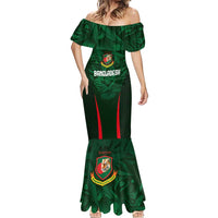 Custom Bangladesh Cricket Mermaid Dress The Tigers Green-Red Glory