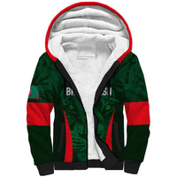 Custom Bangladesh Cricket Sherpa Hoodie The Tigers Green-Red Glory