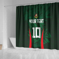 Custom Bangladesh Cricket Shower Curtain The Tigers Green-Red Glory
