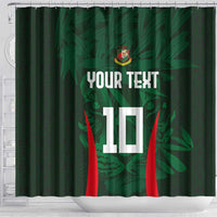 Custom Bangladesh Cricket Shower Curtain The Tigers Green-Red Glory