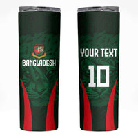 Custom Bangladesh Cricket Skinny Tumbler The Tigers Green-Red Glory