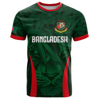 Custom Bangladesh Cricket T Shirt The Tigers Green-Red Glory