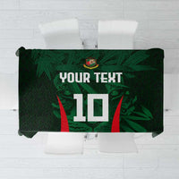 Custom Bangladesh Cricket Tablecloth The Tigers Green-Red Glory