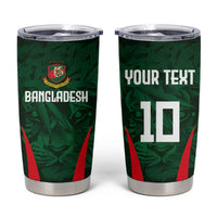 Custom Bangladesh Cricket Tumbler Cup The Tigers Green-Red Glory