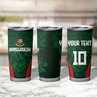 Custom Bangladesh Cricket Tumbler Cup The Tigers Green-Red Glory