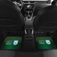 Custom Bangladesh Football Car Mats Bengal Tigers Green-Red Warriors