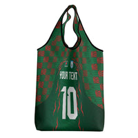 Custom Bangladesh Football Grocery Bag Bengal Tigers Green-Red Warriors