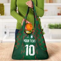 Custom Bangladesh Football Grocery Bag Bengal Tigers Green-Red Warriors