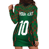 Custom Bangladesh Football Hoodie Dress Bengal Tigers Green-Red Warriors