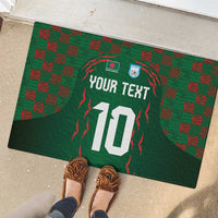 Custom Bangladesh Football Rubber Doormat Bengal Tigers Green-Red Warriors