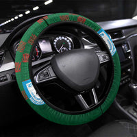 Bangladesh Football Steering Wheel Cover Bengal Tigers Green-Red Warriors