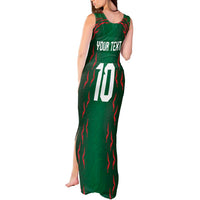 Custom Bangladesh Football Tank Maxi Dress Bengal Tigers Green-Red Warriors