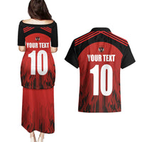 Custom Austria Football 2024 Go Champion Couples Matching Puletasi and Hawaiian Shirt Home Color - Wonder Print Shop