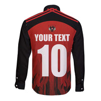 Custom Austria Football 2024 Go Champion Long Sleeve Button Shirt Home Color - Wonder Print Shop
