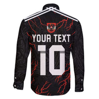 Custom Austria Football 2024 Go Champion Family Matching Short Sleeve Bodycon Dress and Hawaiian Shirt Away Color - Wonder Print Shop