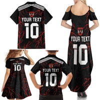Custom Austria Football 2024 Go Champion Family Matching Summer Maxi Dress and Hawaiian Shirt Away Color - Wonder Print Shop