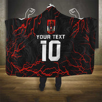 Custom Austria Football 2024 Go Champion Hooded Blanket Away Color