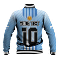 Custom Argentina Football Baseball Jacket The Trophy Vamos La Albiceleste - Wonder Print Shop