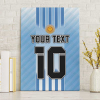 Custom Argentina Football Canvas Wall Art The Trophy Vamos La Albiceleste - Wonder Print Shop