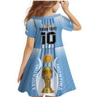 Custom Argentina Football Family Matching Mermaid Dress and Hawaiian Shirt The Trophy Vamos La Albiceleste - Wonder Print Shop