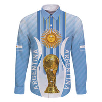 Custom Argentina Football Family Matching Summer Maxi Dress and Hawaiian Shirt The Trophy Vamos La Albiceleste - Wonder Print Shop