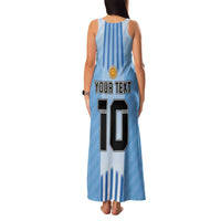 Custom Argentina Football Family Matching Tank Maxi Dress and Hawaiian Shirt The Trophy Vamos La Albiceleste - Wonder Print Shop