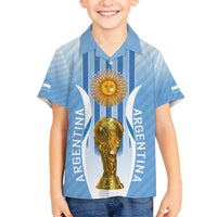 Custom Argentina Football Hawaiian Shirt The Trophy Vamos La Albiceleste - Wonder Print Shop