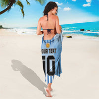 Custom Argentina Football Sarong The Trophy Vamos La Albiceleste - Wonder Print Shop