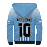 Custom Argentina Football Sherpa Hoodie The Trophy Vamos La Albiceleste - Wonder Print Shop