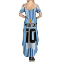Custom Argentina Football Summer Maxi Dress The Trophy Vamos La Albiceleste - Wonder Print Shop