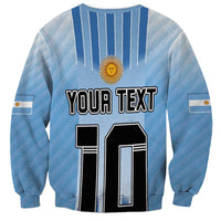 Custom Argentina Football Sweatshirt The Trophy Vamos La Albiceleste - Wonder Print Shop