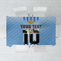 Custom Argentina Football Tablecloth The Trophy Vamos La Albiceleste - Wonder Print Shop