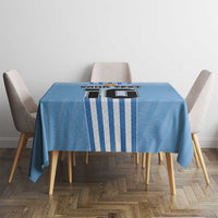 Custom Argentina Football Tablecloth The Trophy Vamos La Albiceleste - Wonder Print Shop