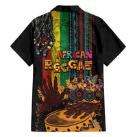 Afro-Caribbean Family Matching Off The Shoulder Long Sleeve Dress and Hawaiian Shirt African and Reggae Art Music - Wonder Print Shop
