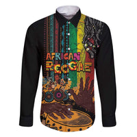 Afro-Caribbean Family Matching Short Sleeve Bodycon Dress and Hawaiian Shirt African and Reggae Art Music - Wonder Print Shop