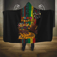 Afro-Caribbean Hooded Blanket African and Reggae Art Music - Wonder Print Shop