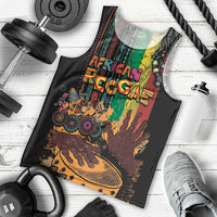 Afro-Caribbean Men Tank Top African and Reggae Art Music - Wonder Print Shop
